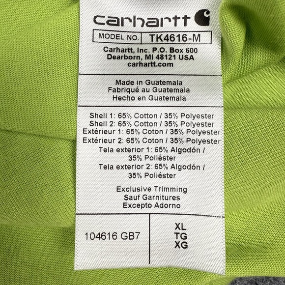 Carhartt Force T Shirt Men XL Short Sleeve NWT Relaxed Fit Midweight Green - Picture 11 of 16